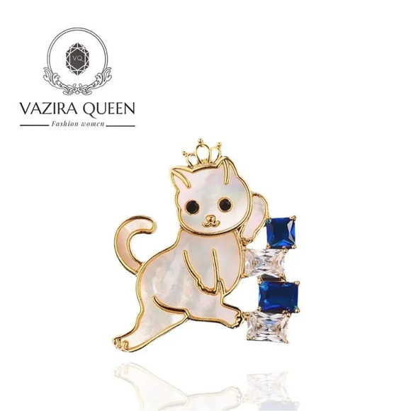 VQ Cat Brooch - Picture 1 of 4